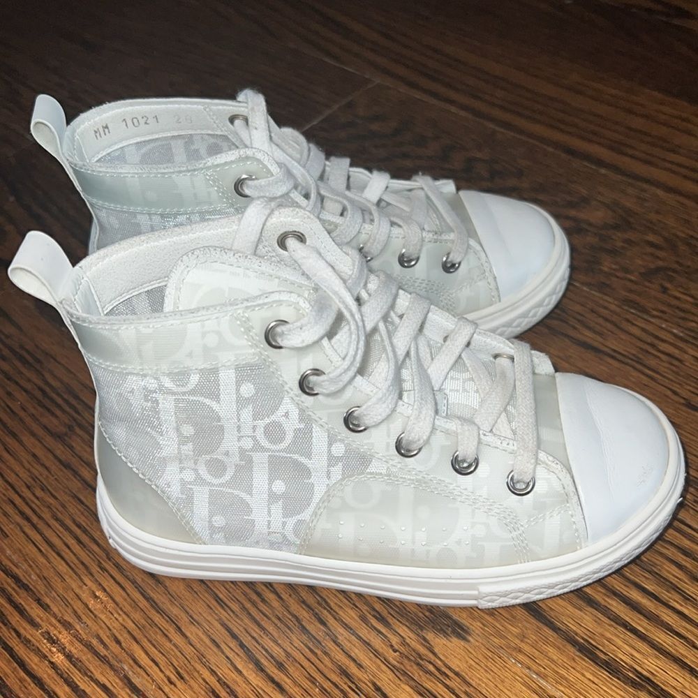 DIOR Oblique Technical Fabric Kids' B23 High-Top Sneaker 28